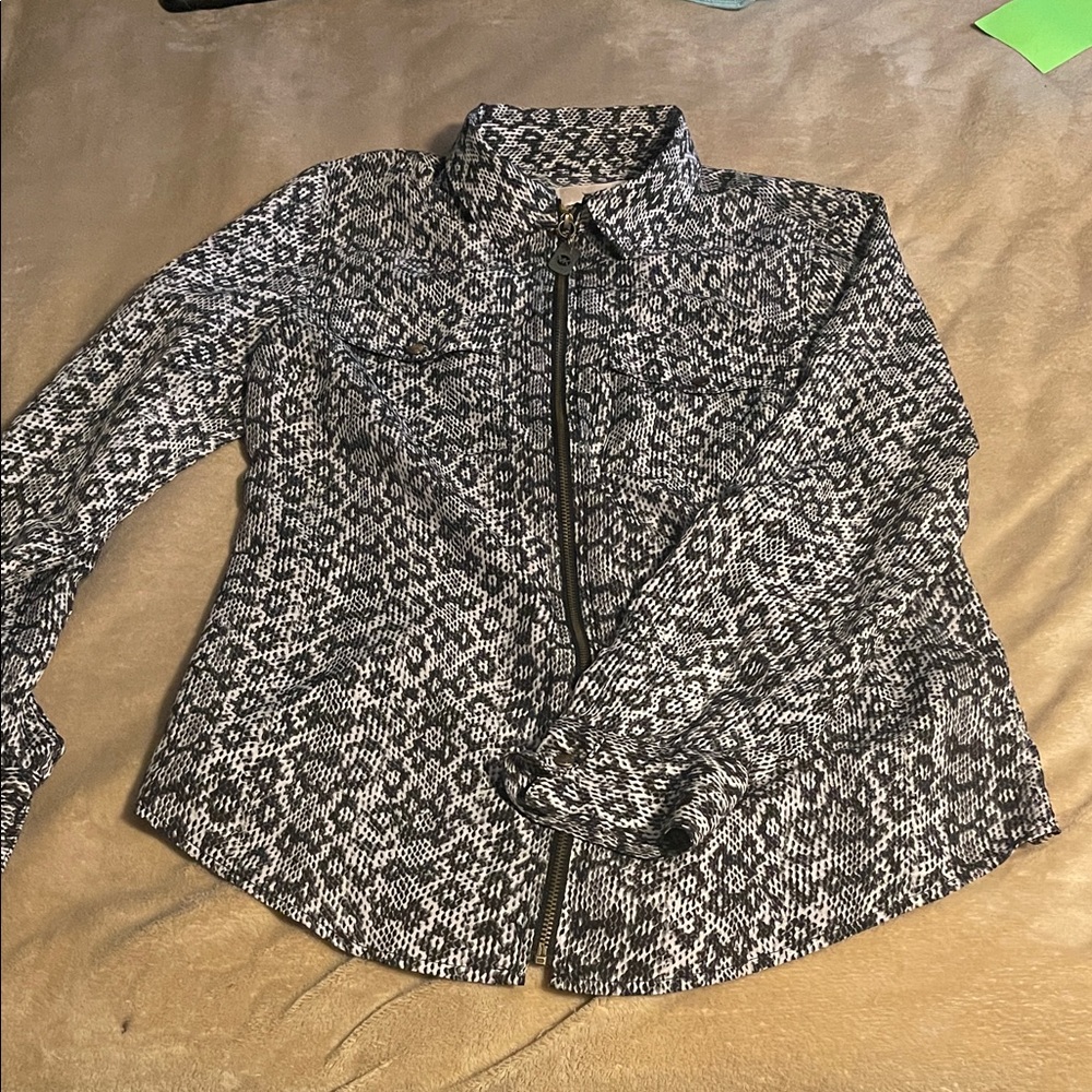Michael Kors Monochrome Patterned Blazer